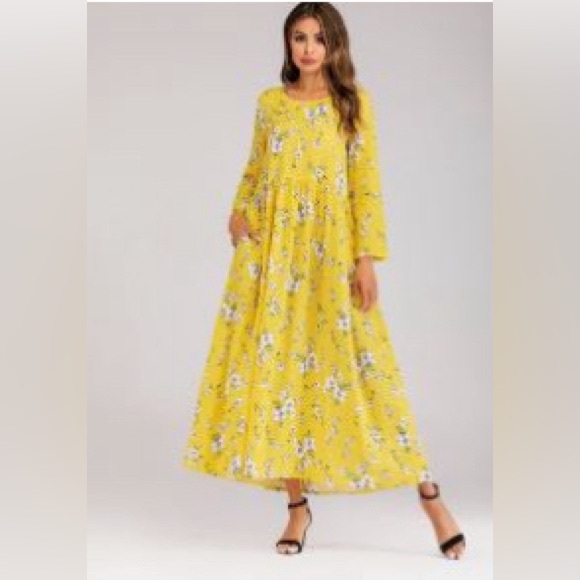 SHEIN Dresses & Skirts - Floral Print Dress with Pockets size 12 XL